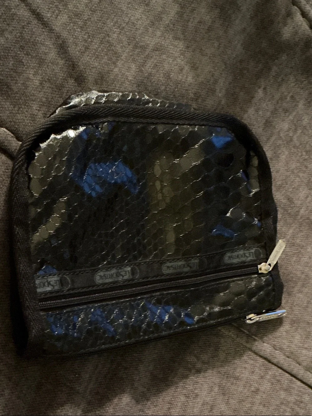 Lesportsac1974 glossy snakeskin